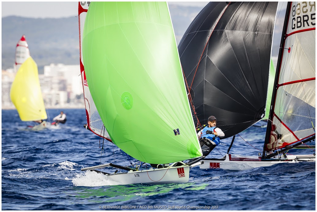 Read more about the article Father-Son Duo Wayne and Casey Bates Battle for Glory at the Musto Skiff 2025 Worlds